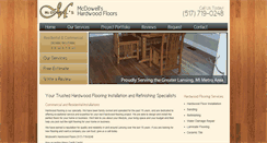 Desktop Screenshot of mcdowellshardwoodfloors.com